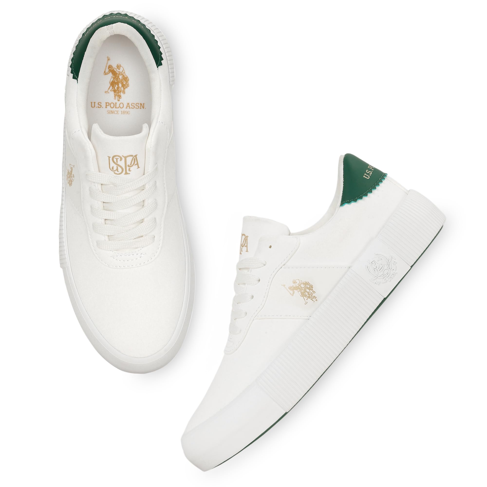U.S. Polo ASSN. Cordela 3.0 Chunky Sneaker White Off White - Image 1