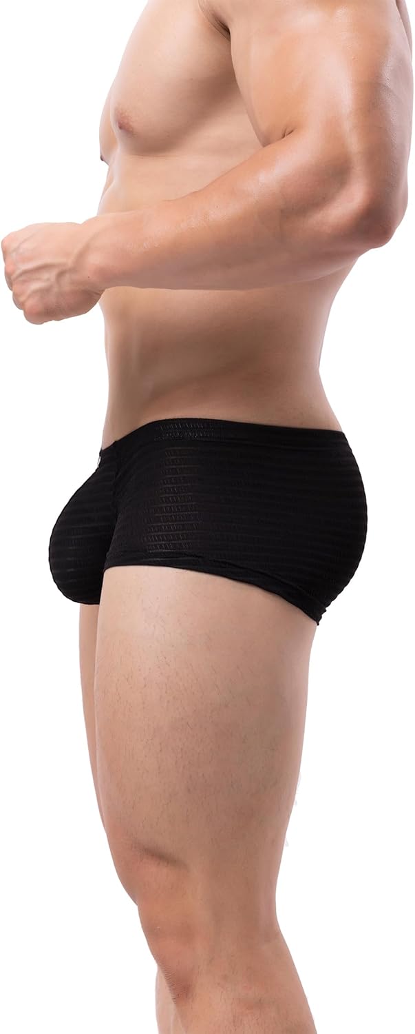 iKingsky Men's Sexy Boxer Briefs Breathable Pouch Shorts Stretch Bulge Trunks Under Panties for Men - Image 4