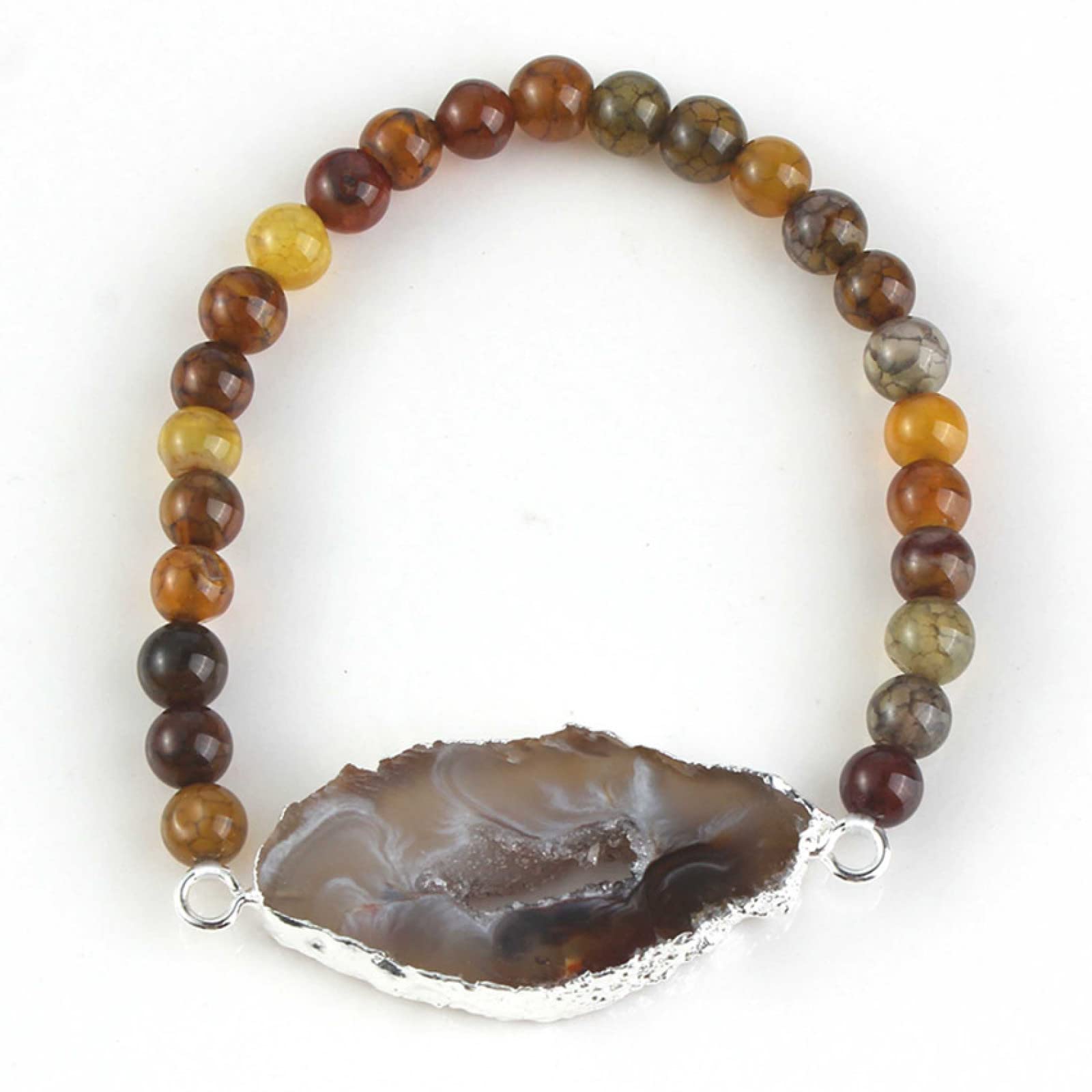 Botswana agaat armband 18 cm | 6 mm kralen - Spiritual Garden
