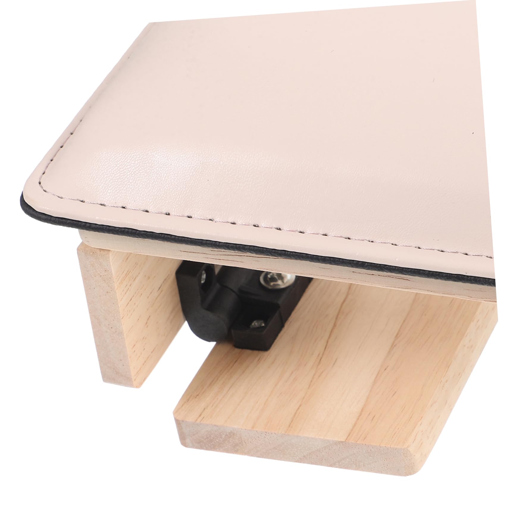Doppelfaltbare Handauflage für Nagelstudio Maniküre Holz PU Rosa