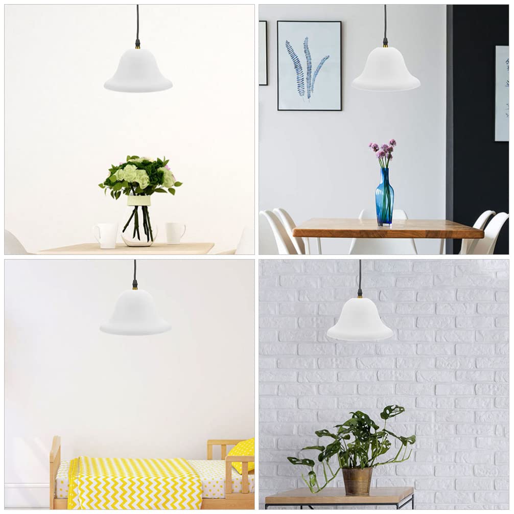 4 unids Campana en forma de pantalla de lámpara Torchiere reemplazo de pantalla de hongo cubierta de luz de ventilador de techo globos reemplazo para mesa piso lámpara de pared 6