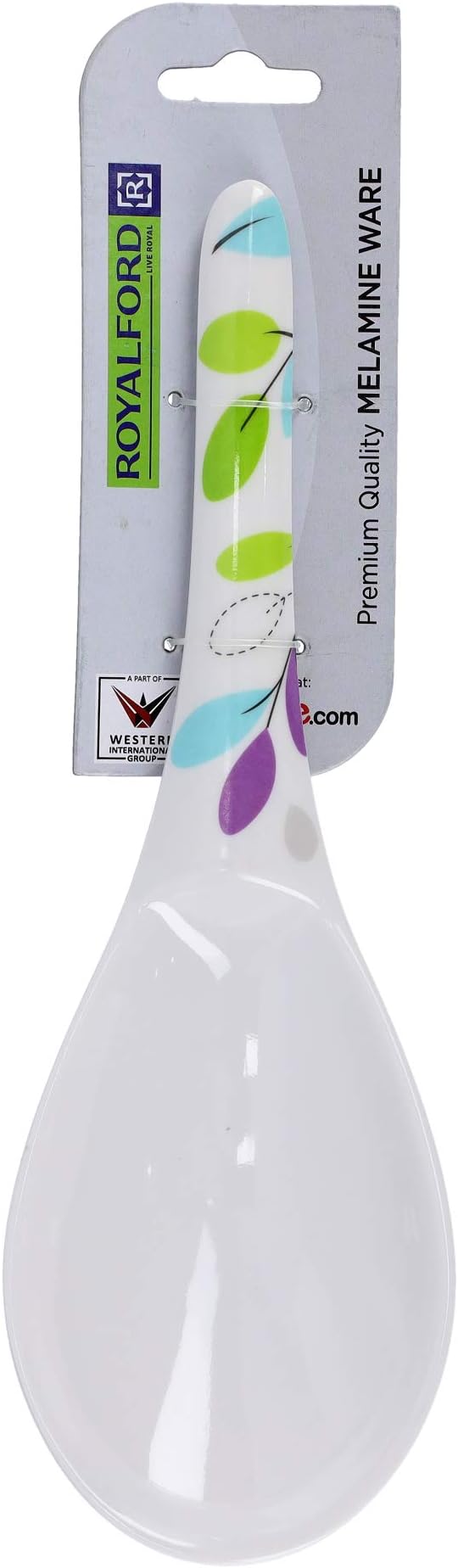 Royalford Melamine Serving Spoon with Leaf Design