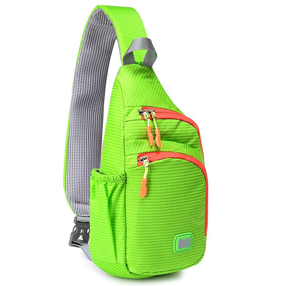 Peicees Small Sling Backpack Waterproof Unisex Shoulder Bag Chest Crossbody Daypack