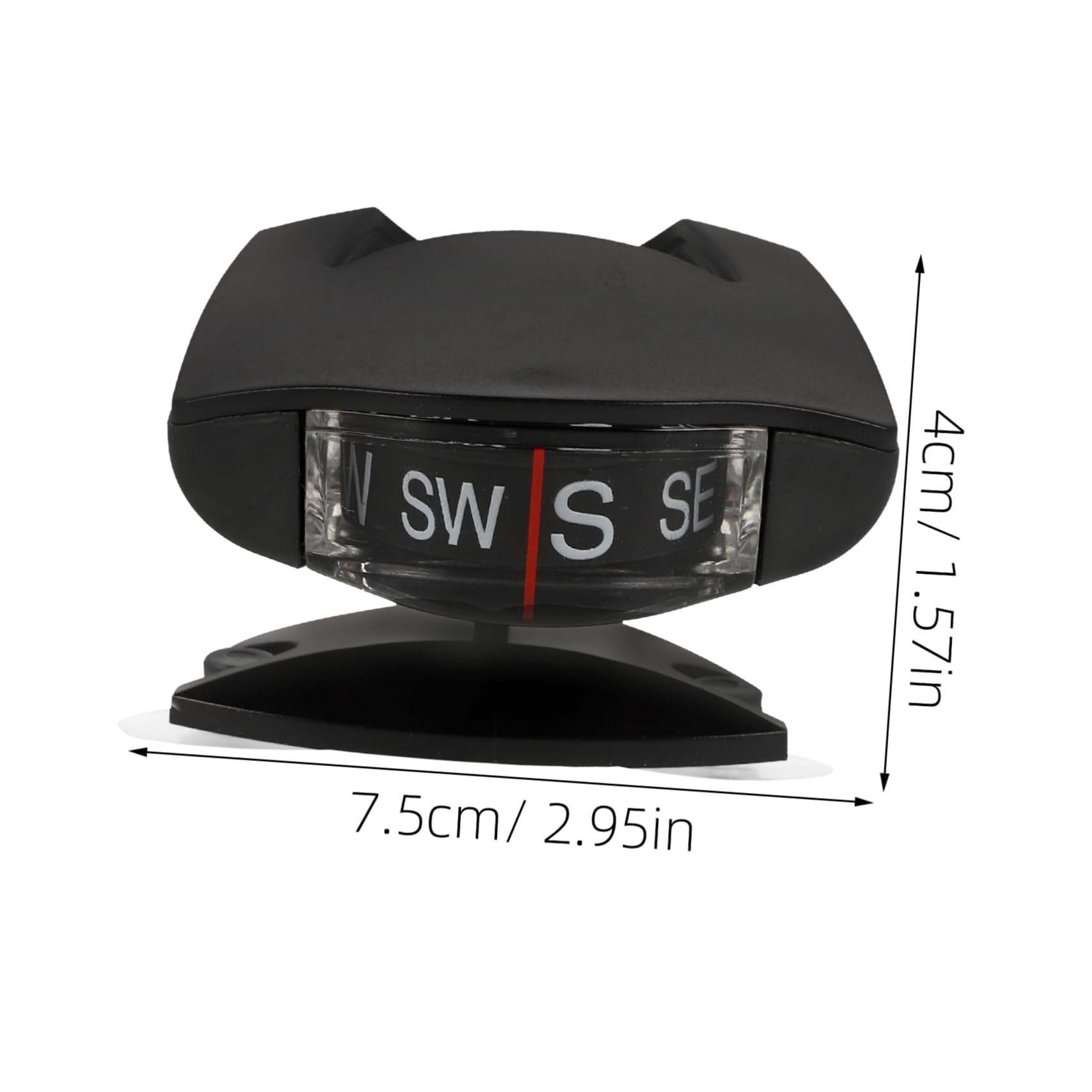 Ciieeo Car Compass Ornament Dashboard Compass for Cars Inclinometer Multi-Function