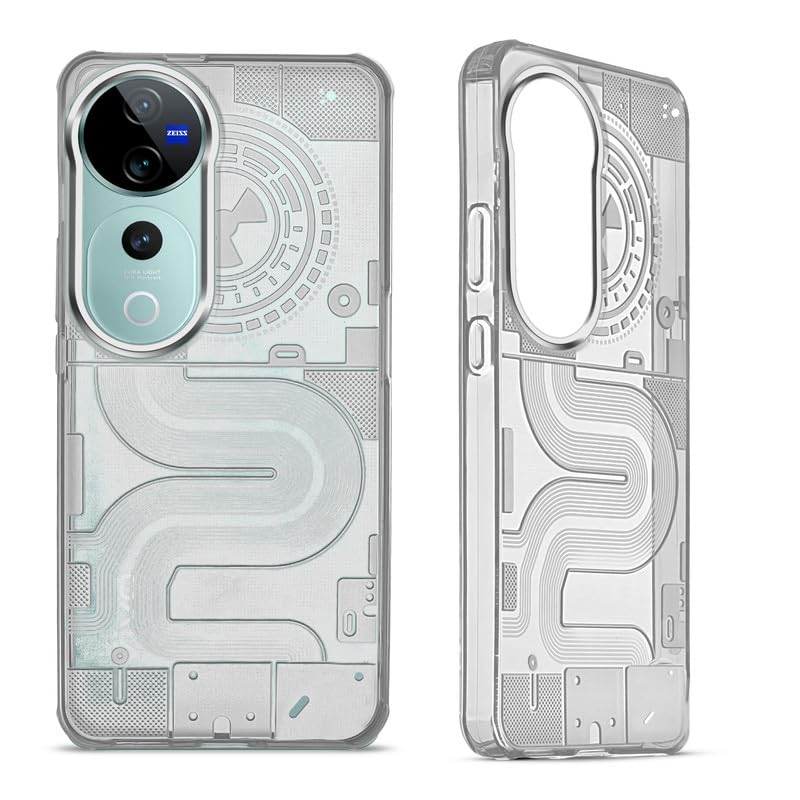 Mr. Case Transparent Back Case for Vivo V40 Pro 5G Frosted Cover Matte Silicone TPU –Silver Ring (B0DFYT1Z7G) Amazon Price History, Amazon Price Tracker