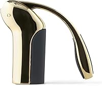 Rabbit Gold Vertical Lever Corkscrew Wine Opener - One-Pull Design, Foil Cutter, Stainless Steel Spiral for Effortless Uncorking