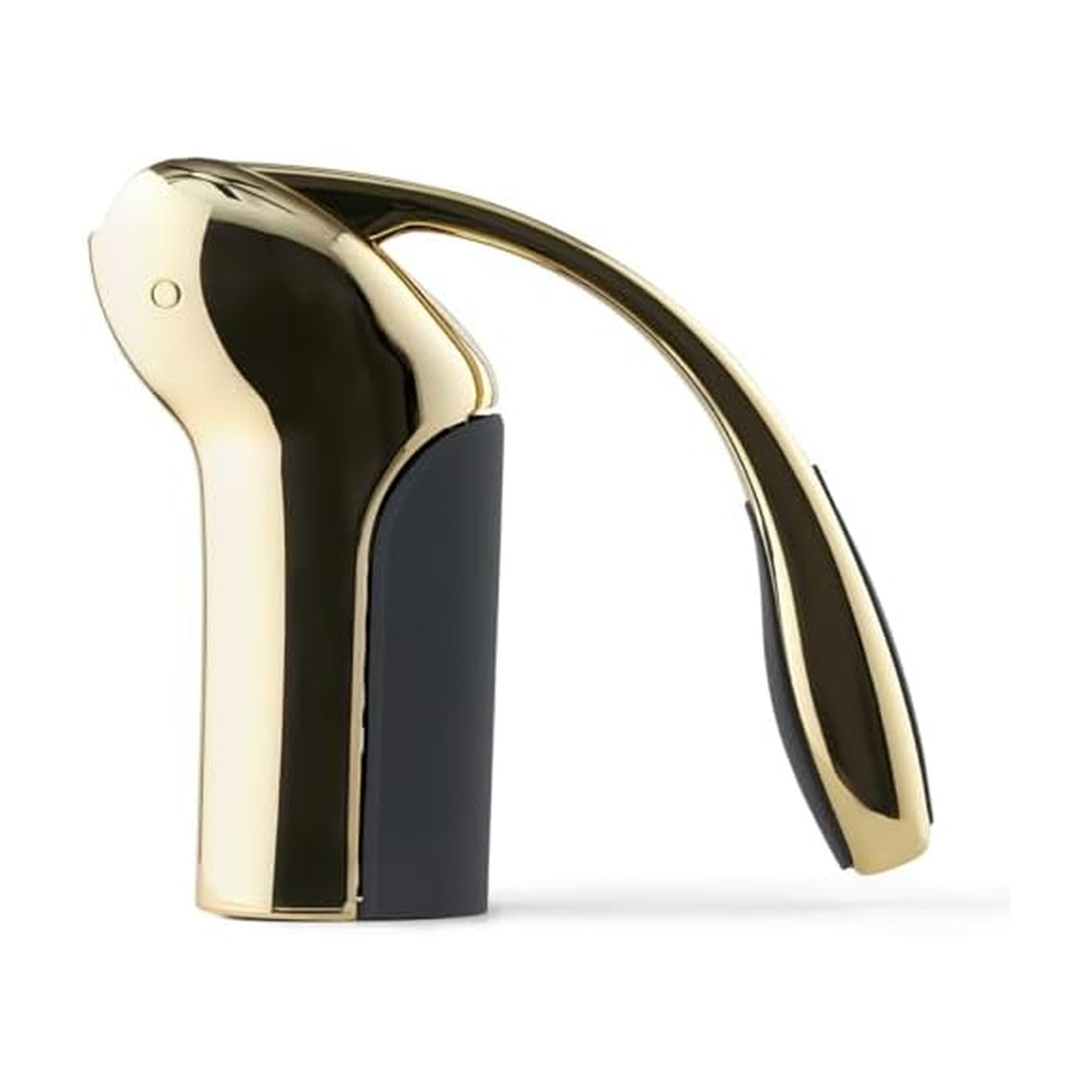 Rabbit Vertical Corkscrew Wine Opener with One-Pull Lever Design, Easy Manual Operation, Includes Foil Cutter and Durable Stainless Steel Spiral, Gold