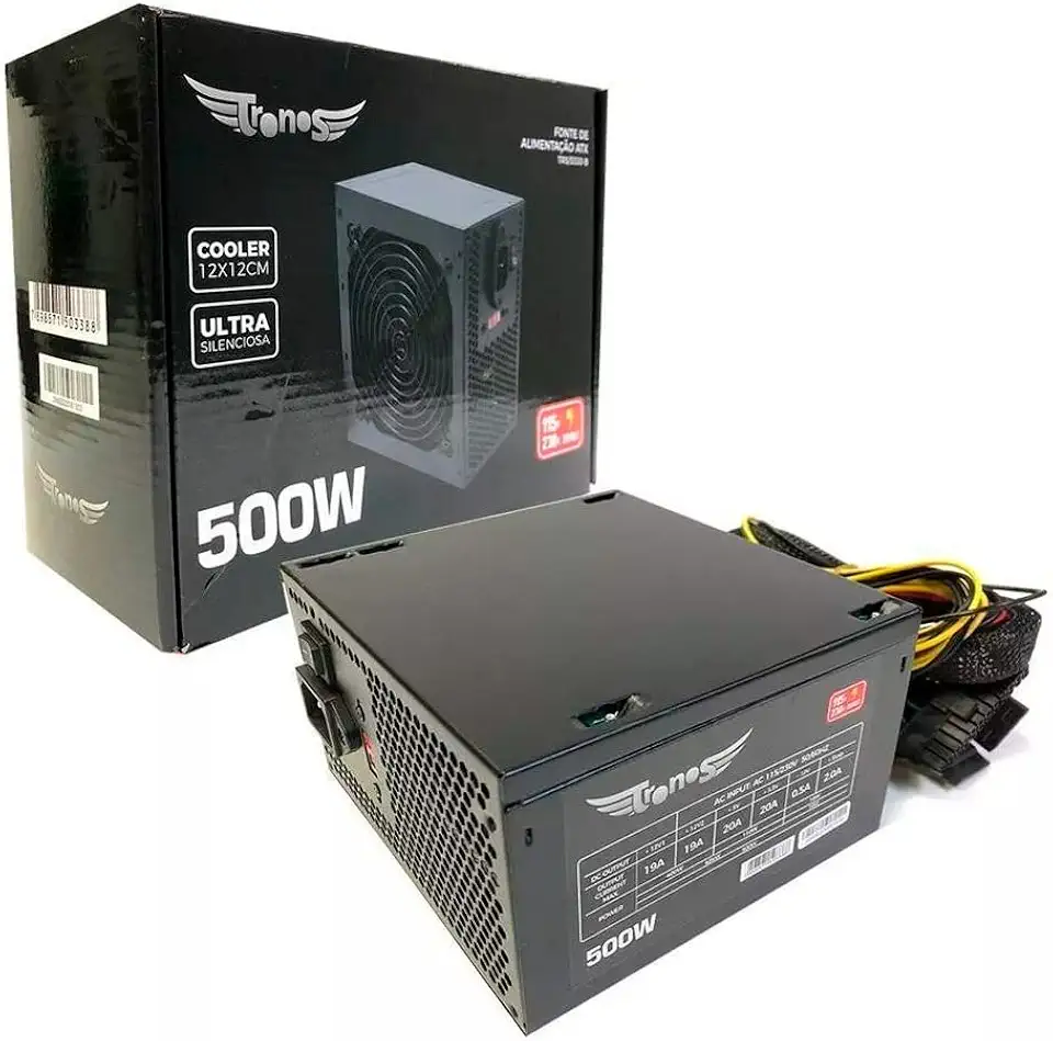 Fonte de Alimentação ATX 500W Real Tronos 5330-B 24 Pinos