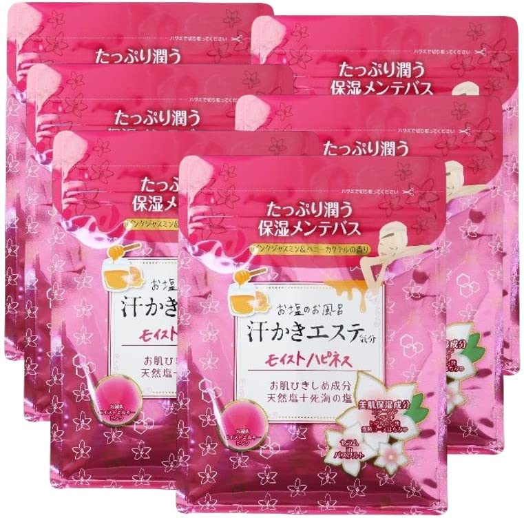 お塩のお風呂 汗かきエステ気分 モイストハピネス500g×6個セット