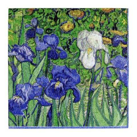 Caspari Van Gogh Irises Paper Cocktail Napkins - 20 Per Package Cover