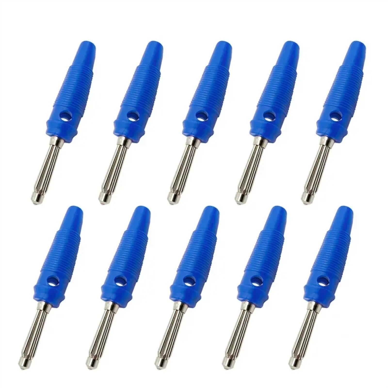 20 sztuk/partia 4 mm wtyk bananowy złącza głośnik wzmacniacz Binding Post Banana Jack wtyk do zacisków kablowych (czerwone, 20 szt.)