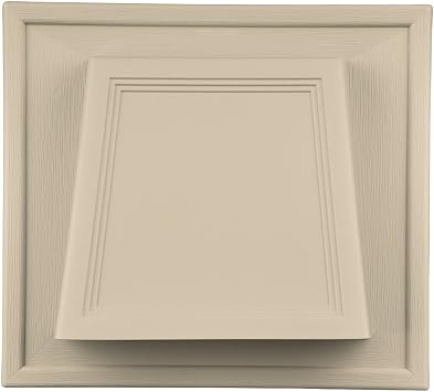 Builders Edge 140118774049 Insulated Siding 4" Hooded Vent 049, Almond