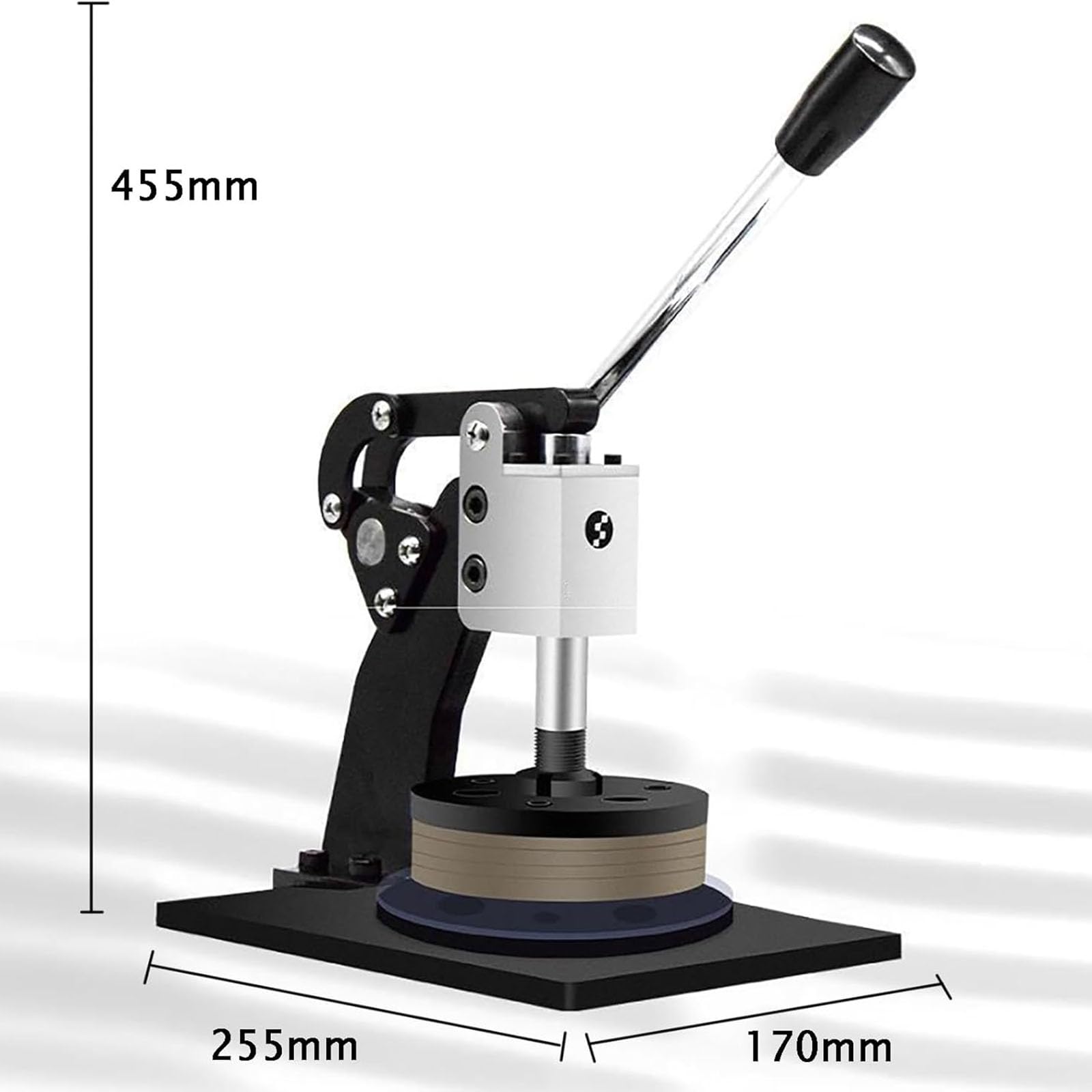 Taglierina rotonda per tessuti, 100 cm², spessore di taglio regolabile da 0,1 a 10 mm, diametro 112 mm, per tessuti, tappeti, cartone