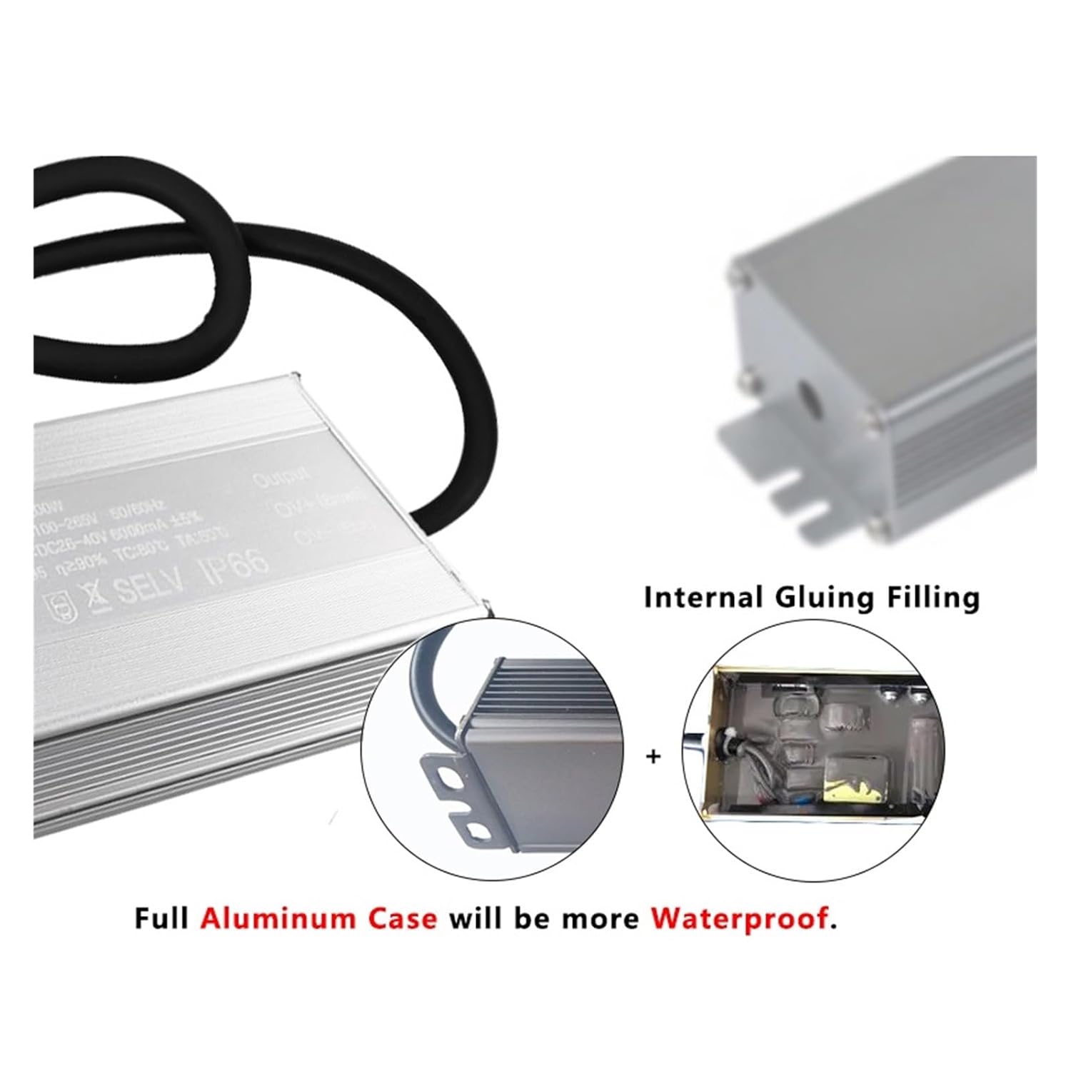 1PCS Lighting Transformer IP66 Waterproof Constant Current LED Driver