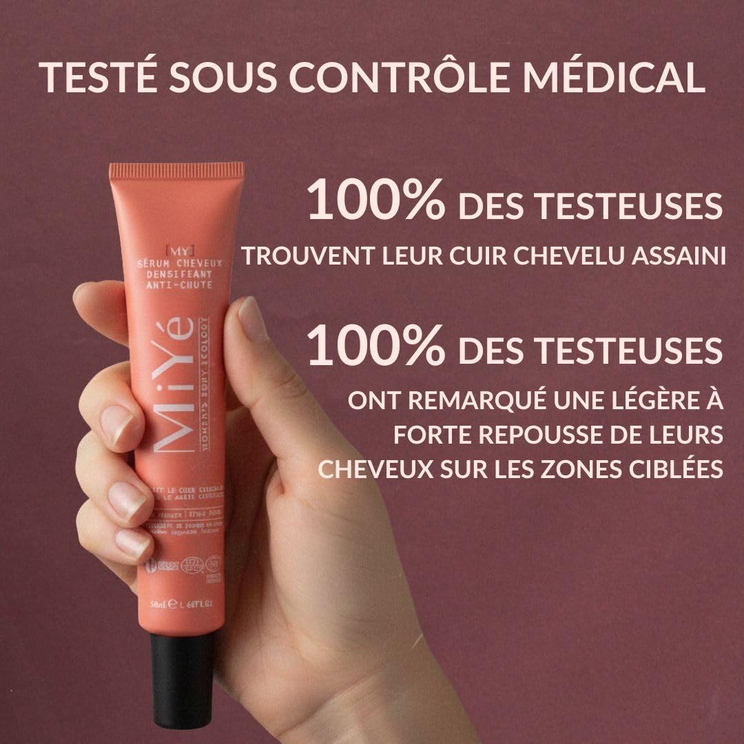 Serum pousse cheveux anti chute densifiant Keratine Aloe vera Gingko Biloba pousse de pois 50ml 1 mois