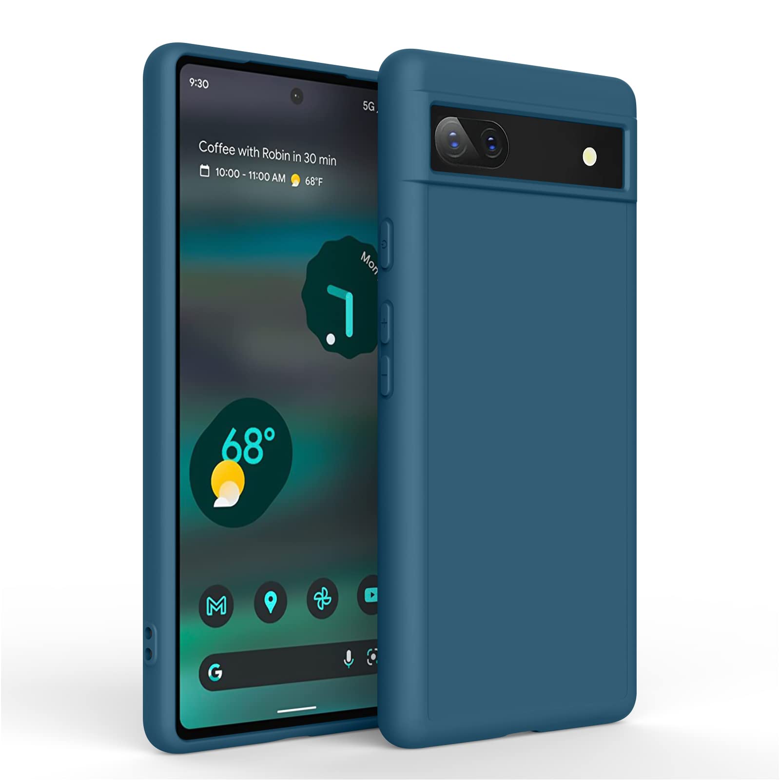 Tobfit TPU Case for Google Pixel 6a, Soft Protective Shockproof 