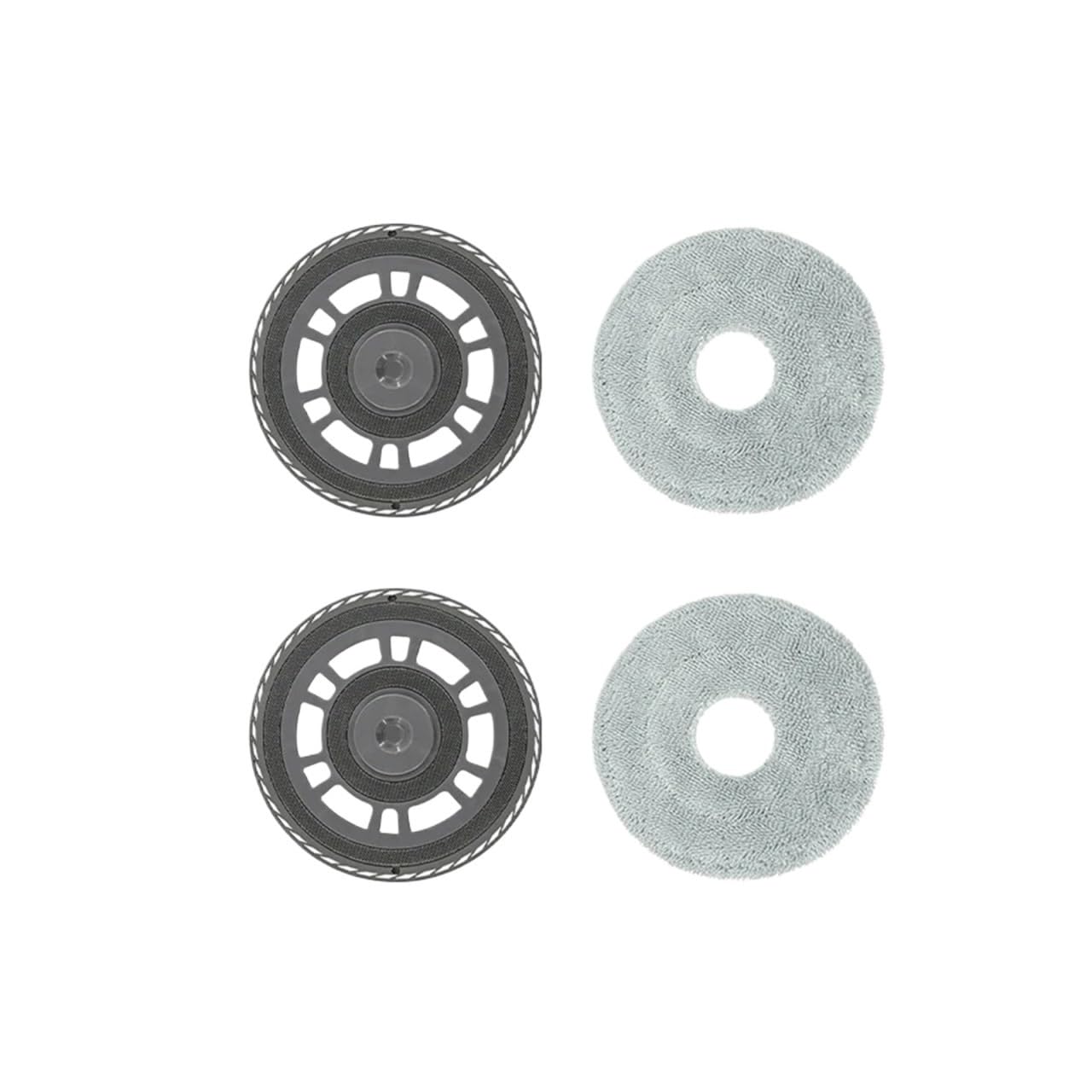 Qlmxjvzhkcn 4Pcs Mop Mount，Compatible For Dreame，L20 Ultra / X30 Ultra / X40 Ultra，Compatible For Xiaomi，M30s / S30 Pro Ultra Robot Vacuums Cleaner Accessory Part(4Pcs)