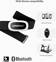 Vista 5 de iGPSPORT HR50 Cycling Sensor Chest Strap, IPX7 Waterproof Bluetooth ANT+ for Cycling Running Jogging Yoga Fitness