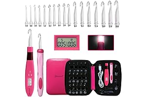 Yarniss 17-Piece LED Counting Crochet Hook Set: Revolutionize Yarn Crafting