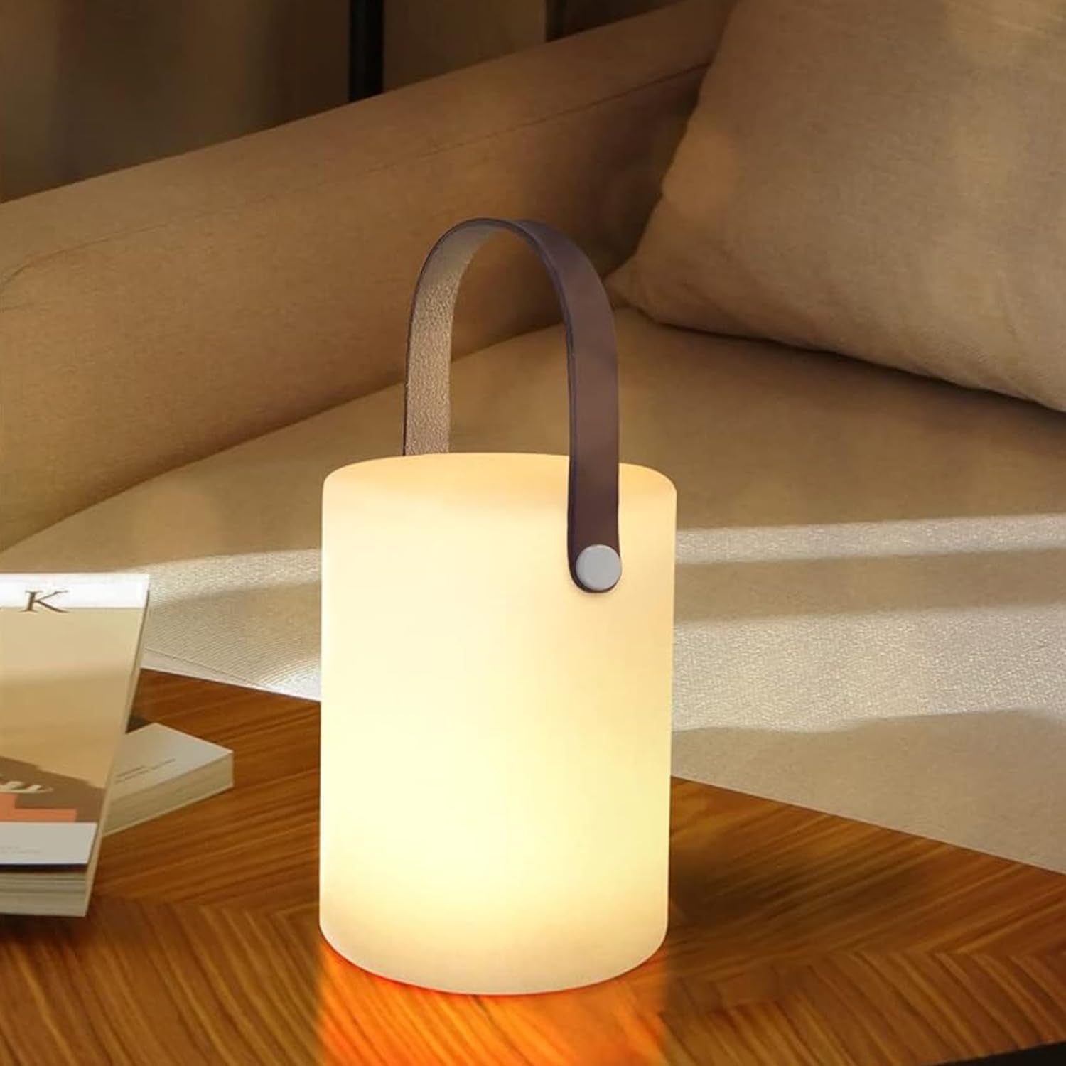 MALUX Lampara de Mesa para Exterior Interior Control Remoto luz Blanca Cálida 100lm RGB 8 Colores a Prueba de agua IP44 Lampara noche Lampara Portatil para Jardín Mesa Hotel Decoración de Pascua