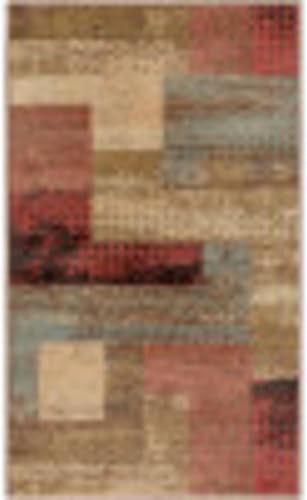 Miniatura 3 de Osborne - Alfombra moderna multicolor de 4 x 5 pies 5 pies