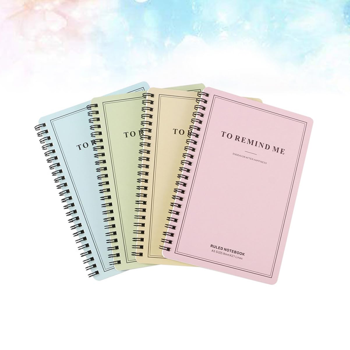4stücke Teiliges Spiral-notizbuchset Für Schüler Notizbuch Für Journal Und Cover Für Notizen Und Kreative Projekte