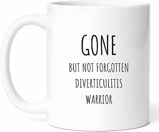 Diverticulitis Survivor Mug - Digestive Coffee Cup - Funny Gift From - Gut Tea Mugs - Colon Cups - 11 Oz Ceramic Gifts For Birthday, Him, Her, Month, Wellness, Doctor, Gastroenterologist, Advocate