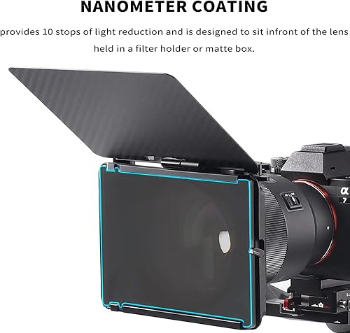 Miniatura 5 de FOTGA Nano 4 x 5.65 ND1000 Filtro de densidad neutra, vidrio óptico ND3.0 (10 paradas) Recubrimientos multicapa MC Cinema Square ND Filtro para caja