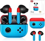 Ecouteurs pour enfants mignons sans fil étanche 36H Écouteurs pour enfants Bluetooth 5.3 Touch Control Adultes Enfants Buds d'oreilles avec étui de recharge, Adultes voyous sans fil pour cadeaux