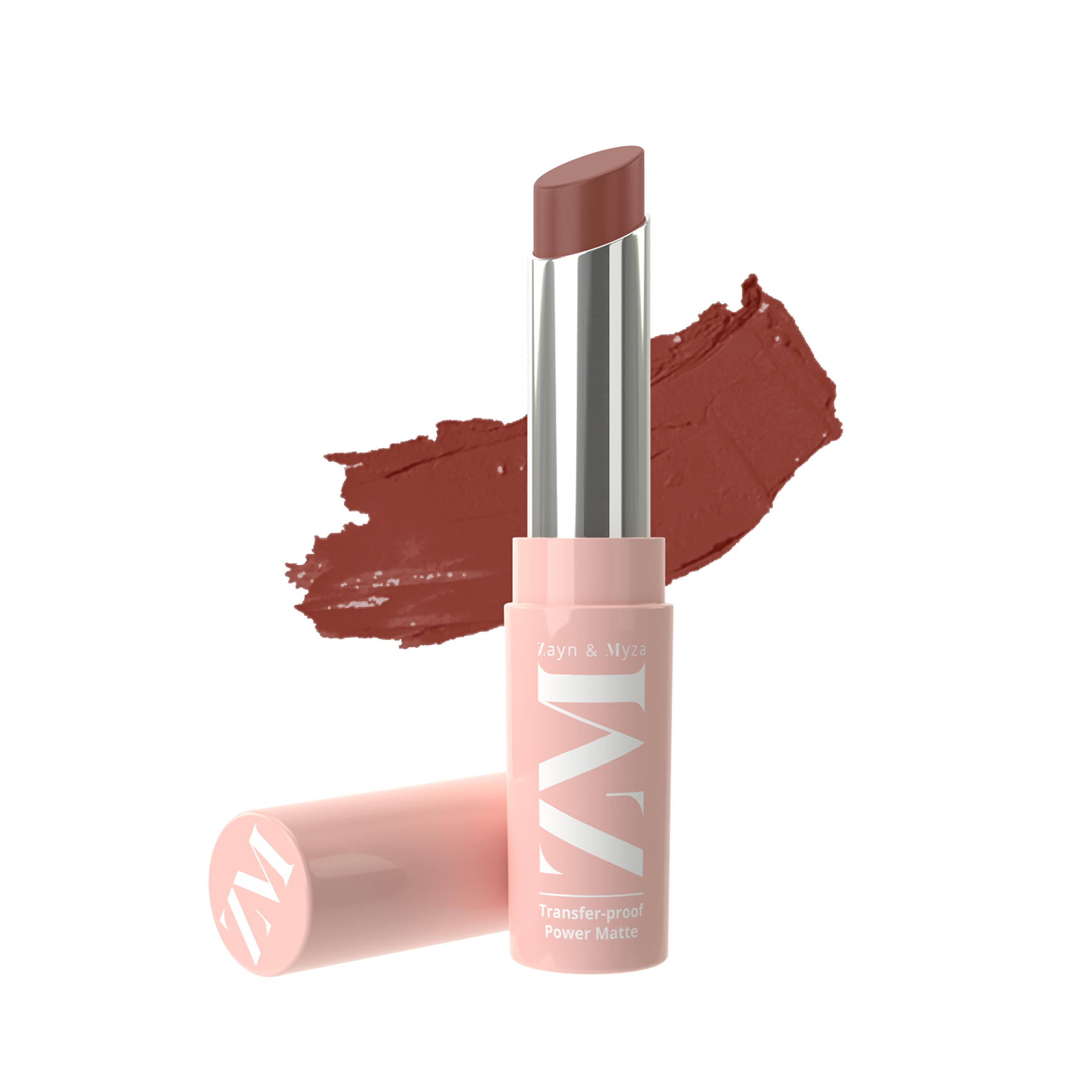 ZM Zayn & Myza Transfer-Proof Power Matte Bullet Lipstick (Vegan, 3.2 g), (Warm Espresso)