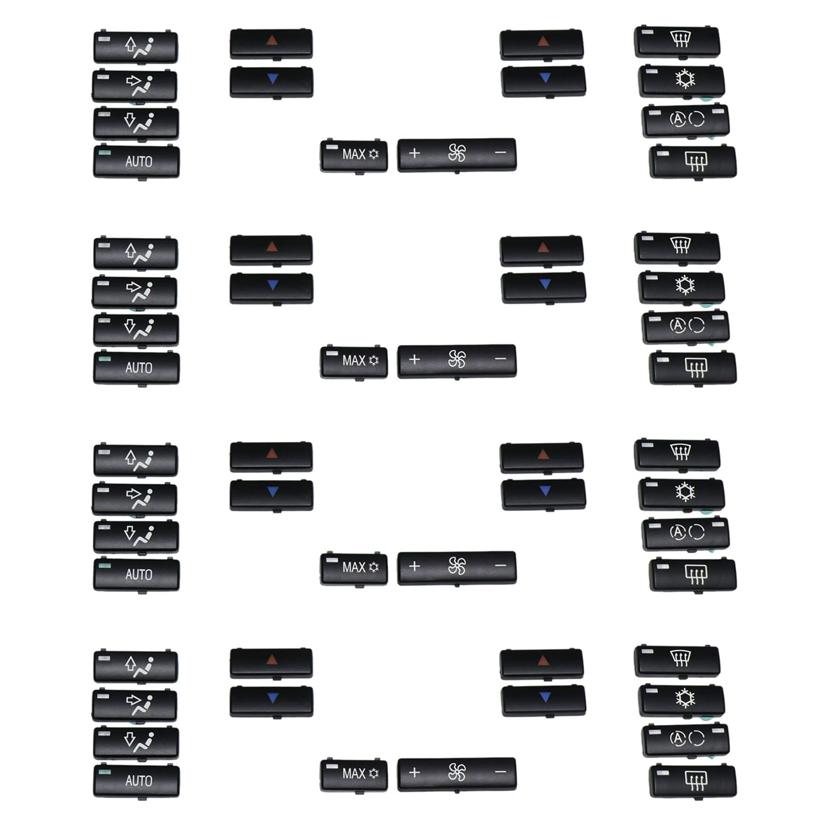 Bouton climatisation E39 de rechange pour panneau de commande A/C BMW série 5 et X5 E53 - 7