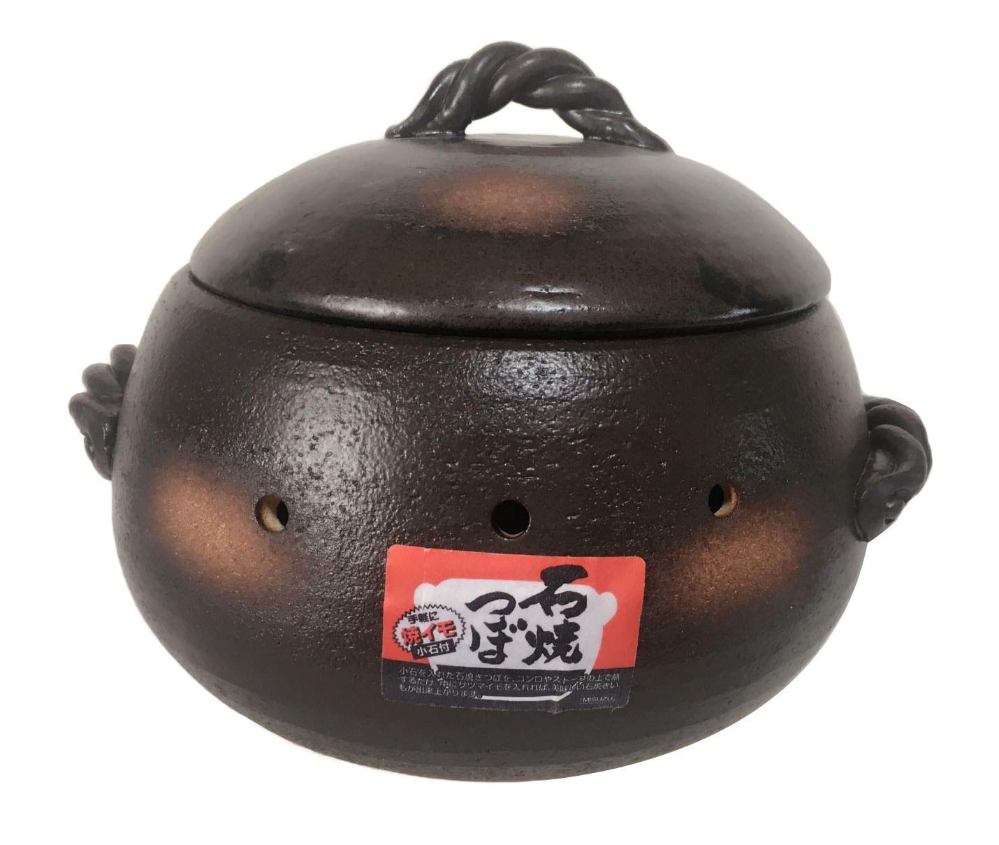 Amazon | 【華華百貨店】石焼きいも鍋 いも丸(大) 天然石約300g2袋付