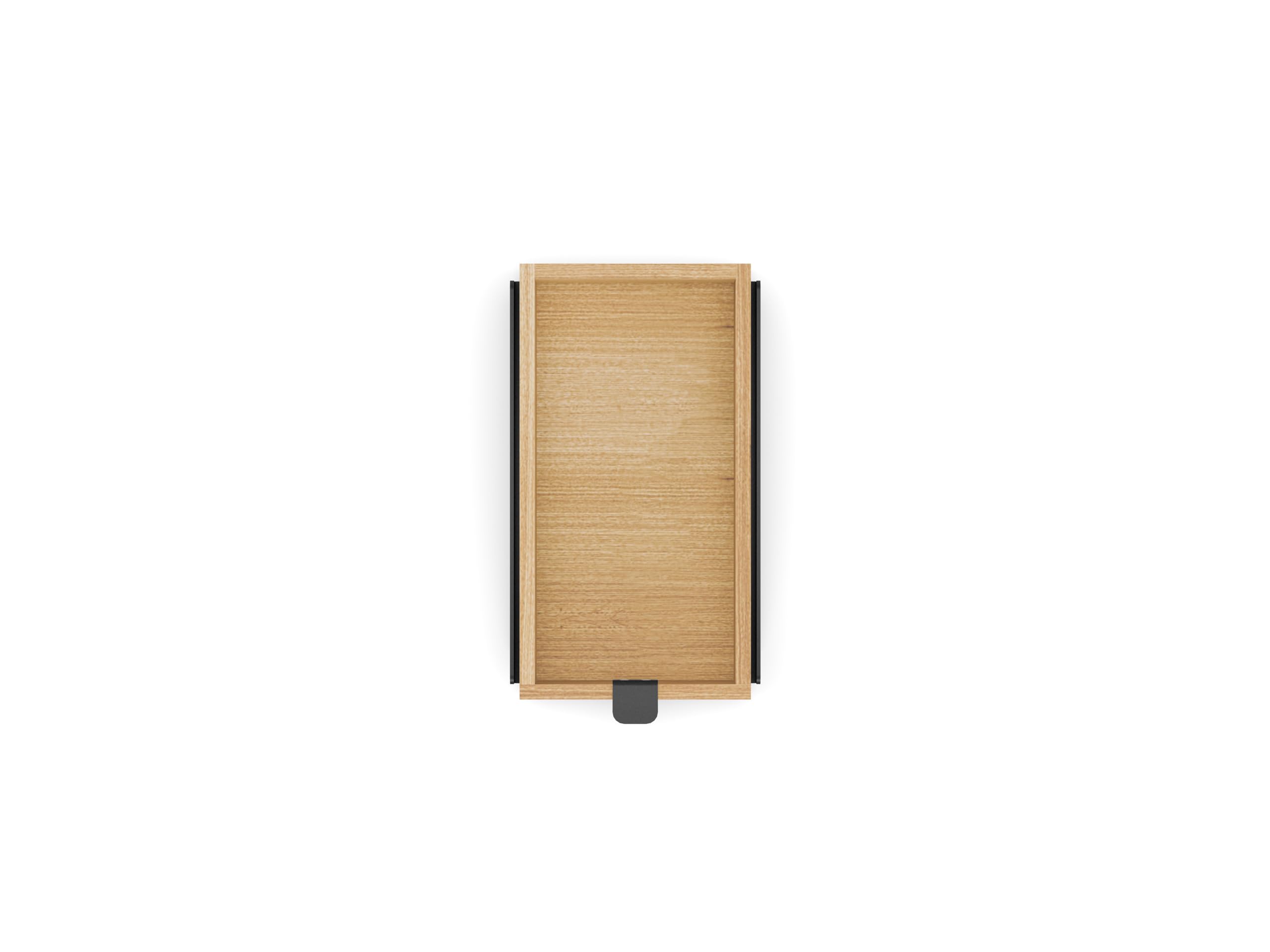 Oakywood - Schublade Schreibtisch Organizer - Kleiner Aufbewahrungsbox aus Massivholz, Dokumentenhalter - Büro Organizer, Schubladen Box - für Büro Zuhause - Schwarz, Eiche - Größe Dual