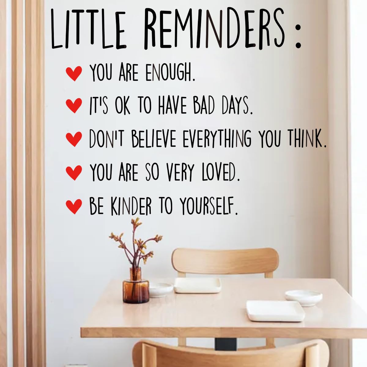 Runtoo Inspirational Quotes Wall Art Decals Motivational Saying Lettering Wall Stickers for Living Room Bedroom Wall Decor