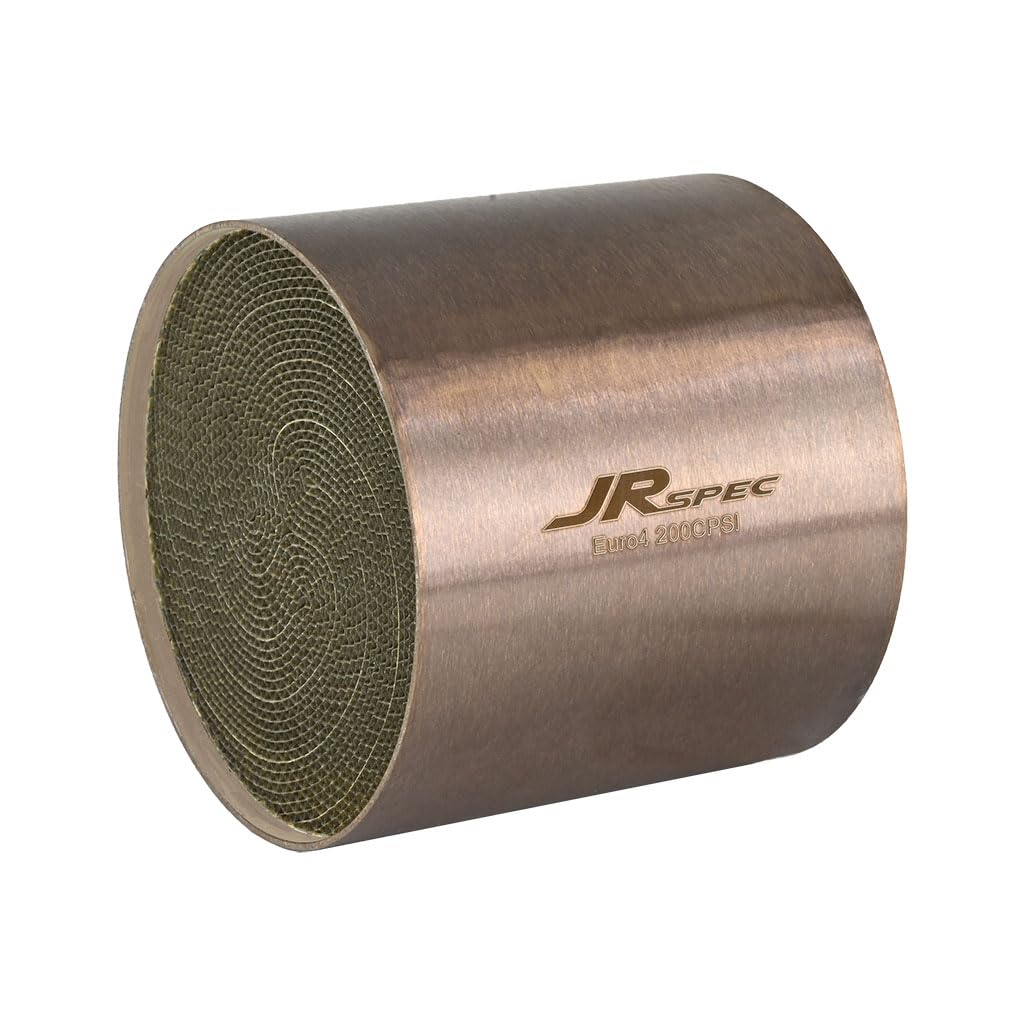 Fmic.eu Performance JRspec Universal Katalysator Einsatz Sportkatalysator für Benzinmotoren Gasoline High Flow Abgasanlage Länge 100 mm Durchmesser 110 mm 200 CPSI Euro 4