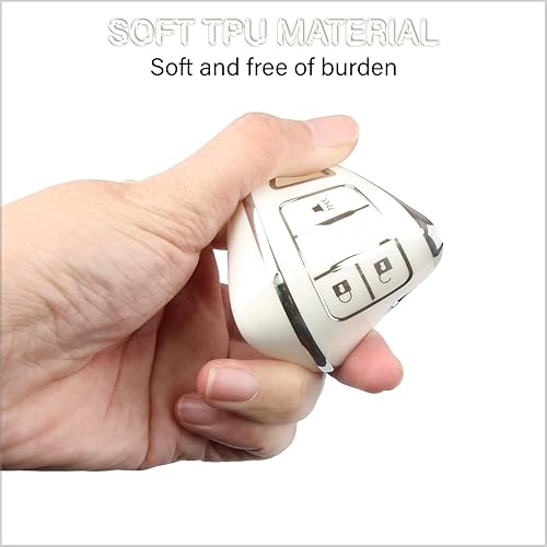 Miniatura 3 de QBUC Funda para llavero Chevy con llavero de poliuretano termoplástico suave con ribete plateado, compatible con Chevrolet Chevy Equinox Malibu