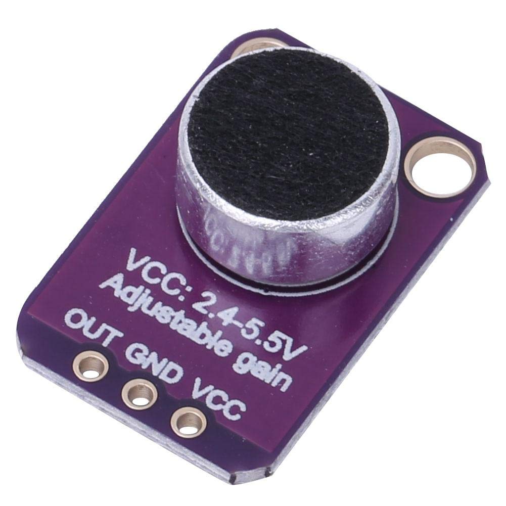 Garosa MAX4466 1-Channel Microphone Amplifier Module, 2.4V-5.5V, Excellent Power Supply Noise Rejection, Directly Connectable for STM, Arduino,