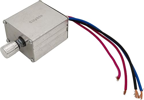 Miniatura 6 de Controlador de velocidad del motor de CC 12 V 24 V Regulador de velocidad electrónico universal con interruptores giratorios de carcasa de metal