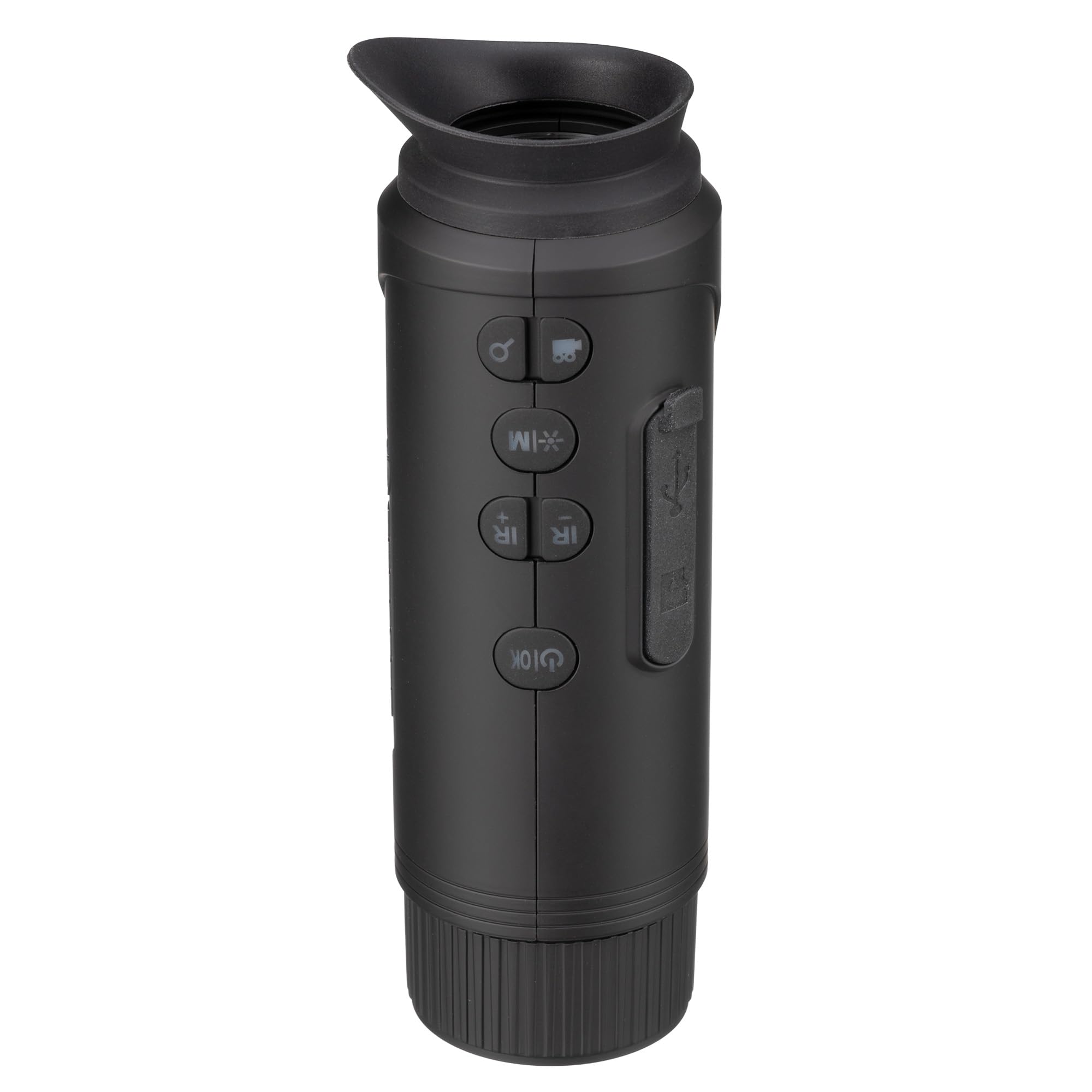 Bresser NightSpy Mono Nachtsichtgerät Digital mit IR-Beleuchtung & Kamera | 2X optische Vergrößerung, 100m Nachtsicht-Reichweite | inkl. Akku & Tasche
