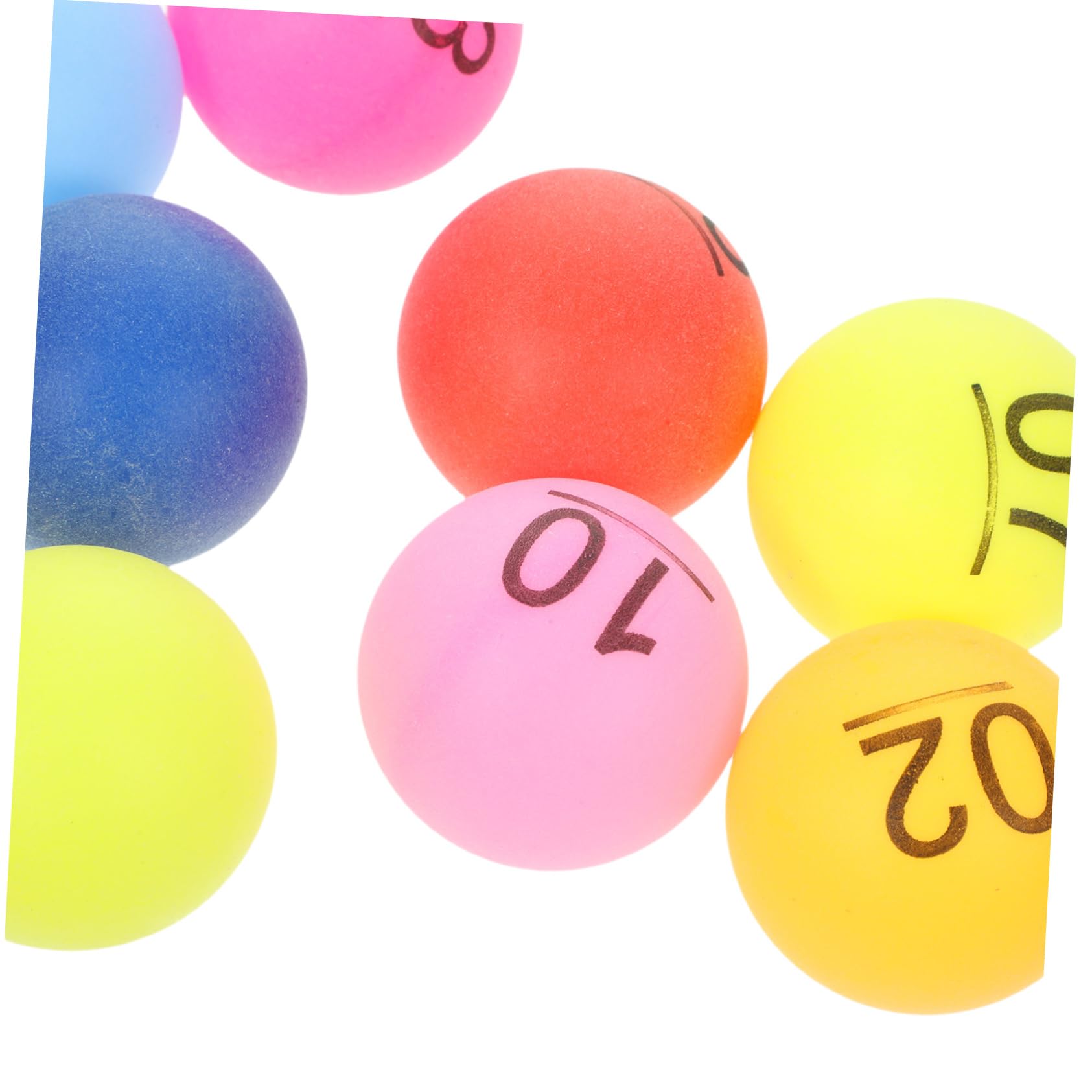 FAVOMOTO Number Balls 10pcs Party Balls Numbered Design Picking Balls for Party Reusable Pp Material