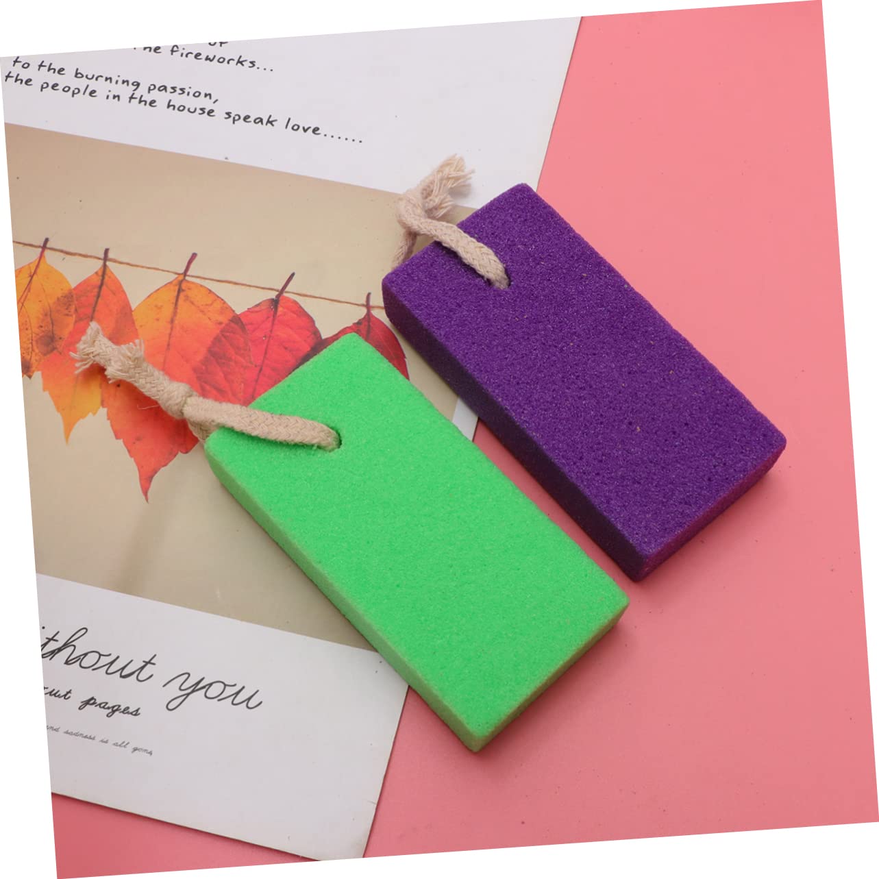 minkissy 3sets Foot Exfoliators Pumice Stone Remover Tool for Men Women Bath Scrub 6pcs*3 Random Color