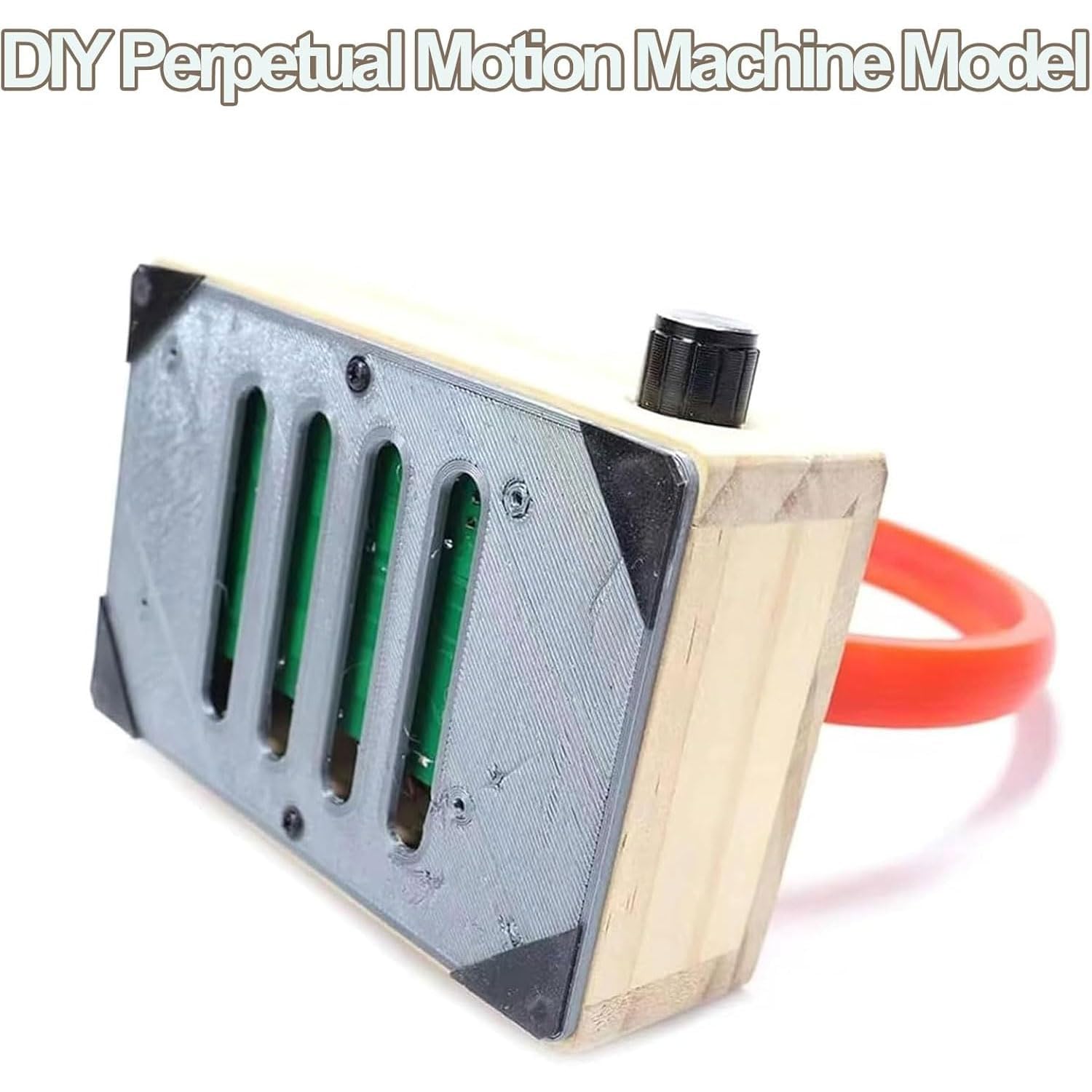 COYEUX Kit De Bobina Circular De Bolas De Hierro, Acelerador Ciclotrónico Electromagnético, Modelo De Máquina De Movimiento Perpetuo para Armar, Velocidad Ajustable para Laboratorios.
