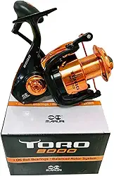 MOLINETE MARURI TORO 8000-6 ROLAMENTOS PESCARIA MEDIA/PESADA