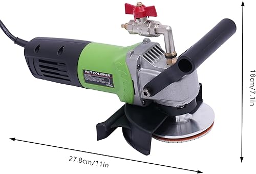 Miniatura 2 de Pulidora húmeda de 4 pulgadas, 800 W110 V, almohadillas de pulido de diamante de granito de velocidad variable, pulidor de hormigón, pulidor de