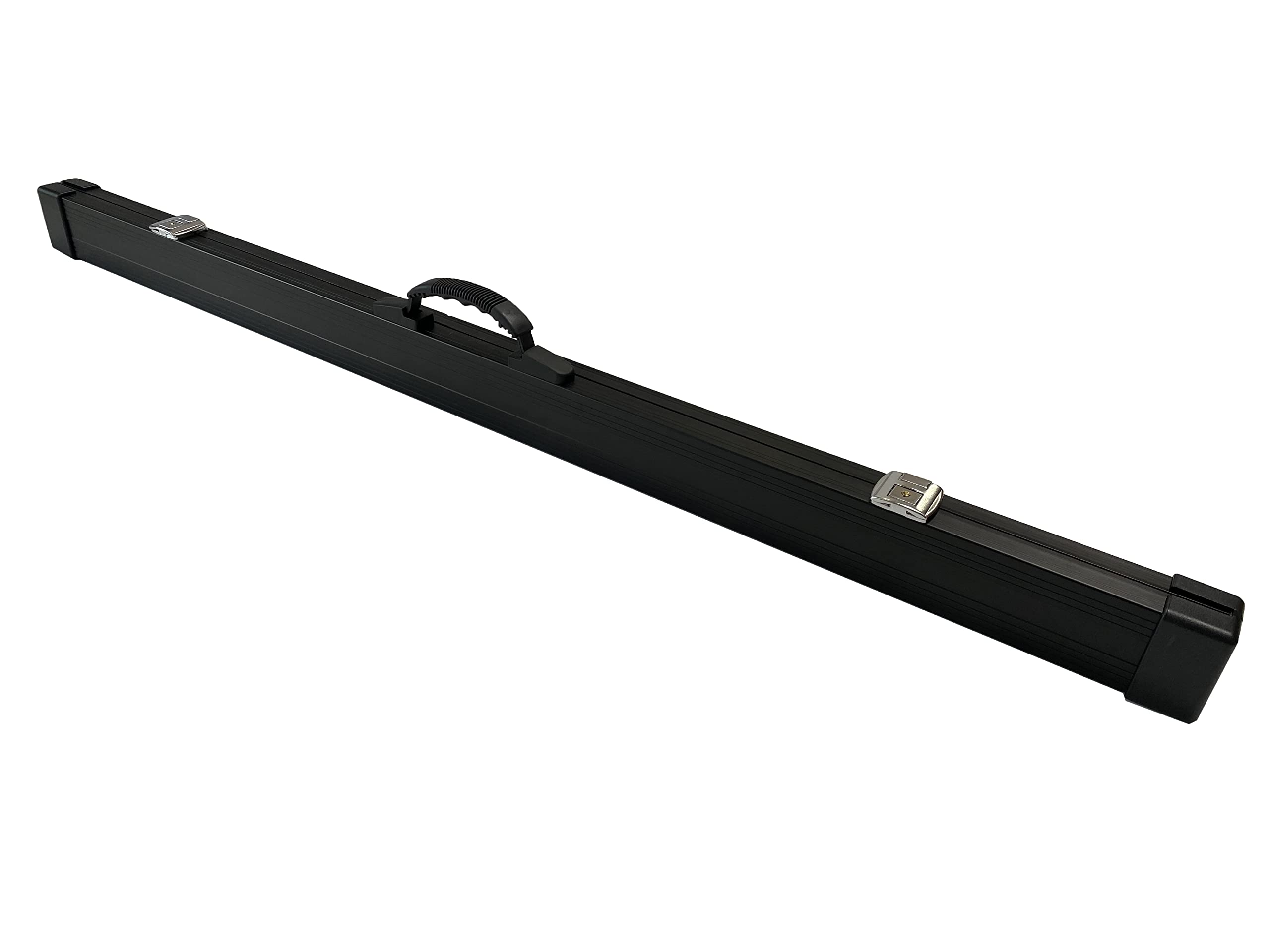 JTVTW Aluminum Cue Case Hard 3/4 Cue Case Sponge Lined With Locks 48 Inch Black