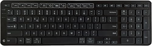 Contour Design Balance Keyboard inalámbrico Teclado ergonómico inalámbrico compatible con computadoras Mac y PC Teclado de computadora para mayor