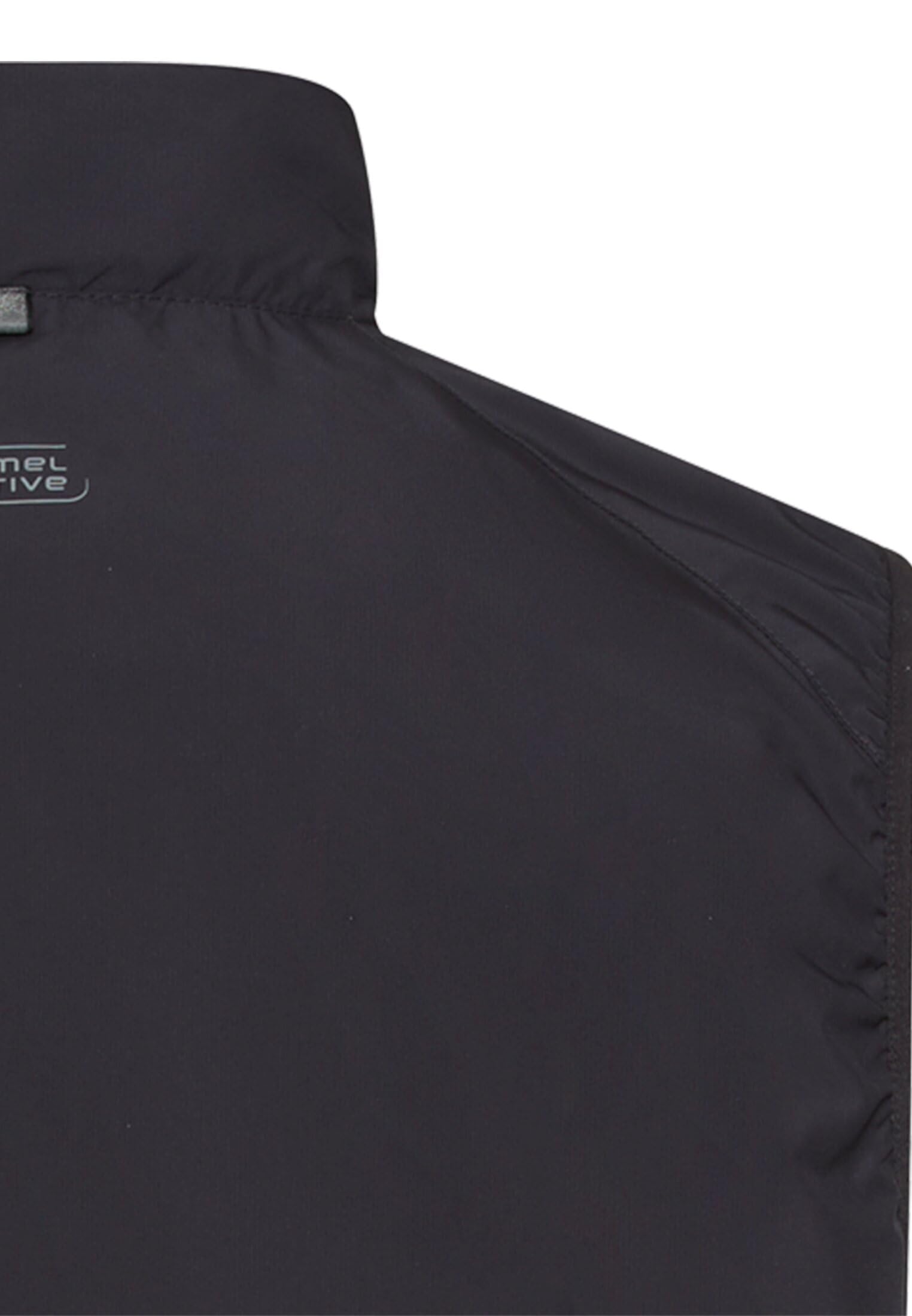 camel active Herren Weste mit Stehkragen | Outdoor Weste aus wasserabweisendem Material mit seitlichen Taschen und Brusttasche im Regular Fit