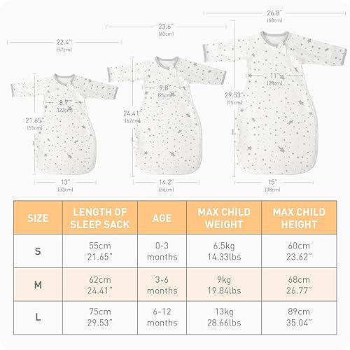 Miniatura 6 de Saco de transición para envolver con mangas hasta los brazos y puños de manoplas, saco de dormir autolesajante con cremallera de 2 vías, manta de