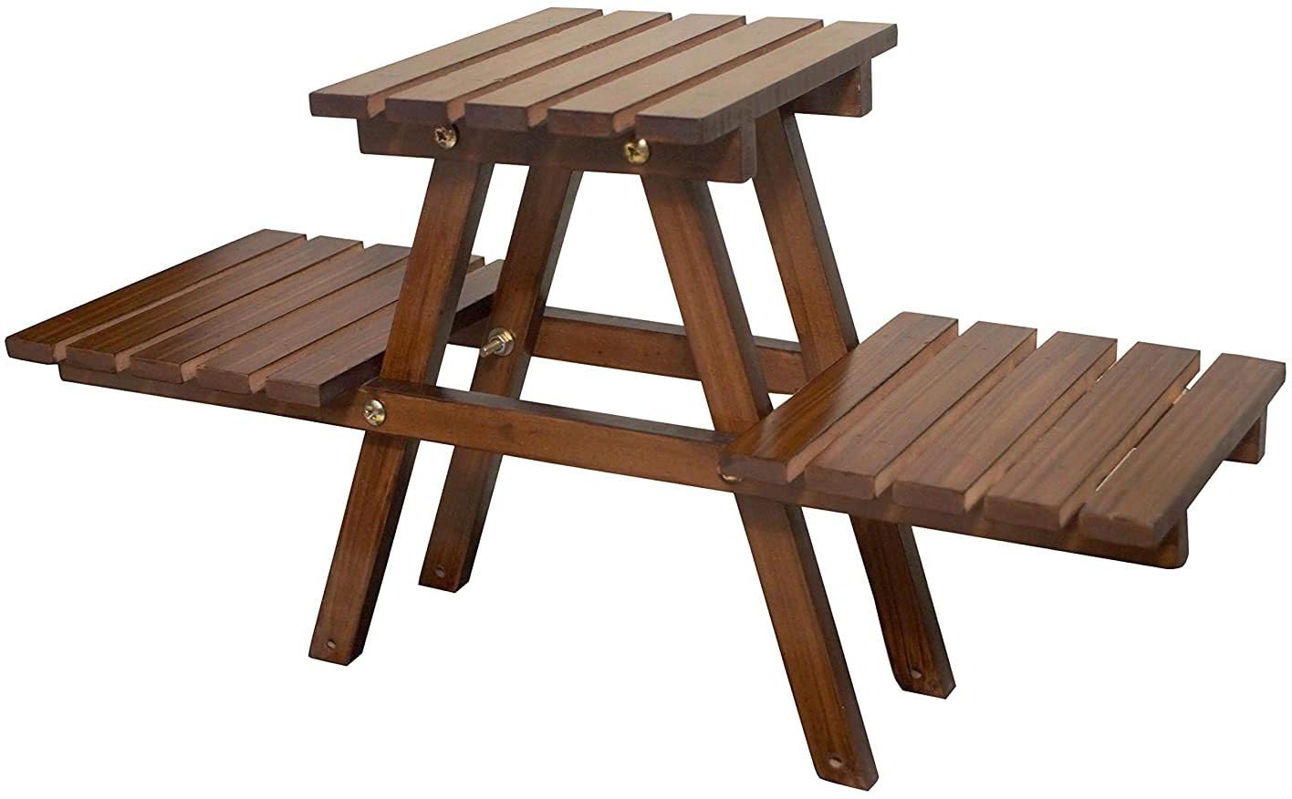 Mango Wood Rectangular Side Table | Perfect for Living Room or Bedroom Furniture Solid Wood Construction | Brown