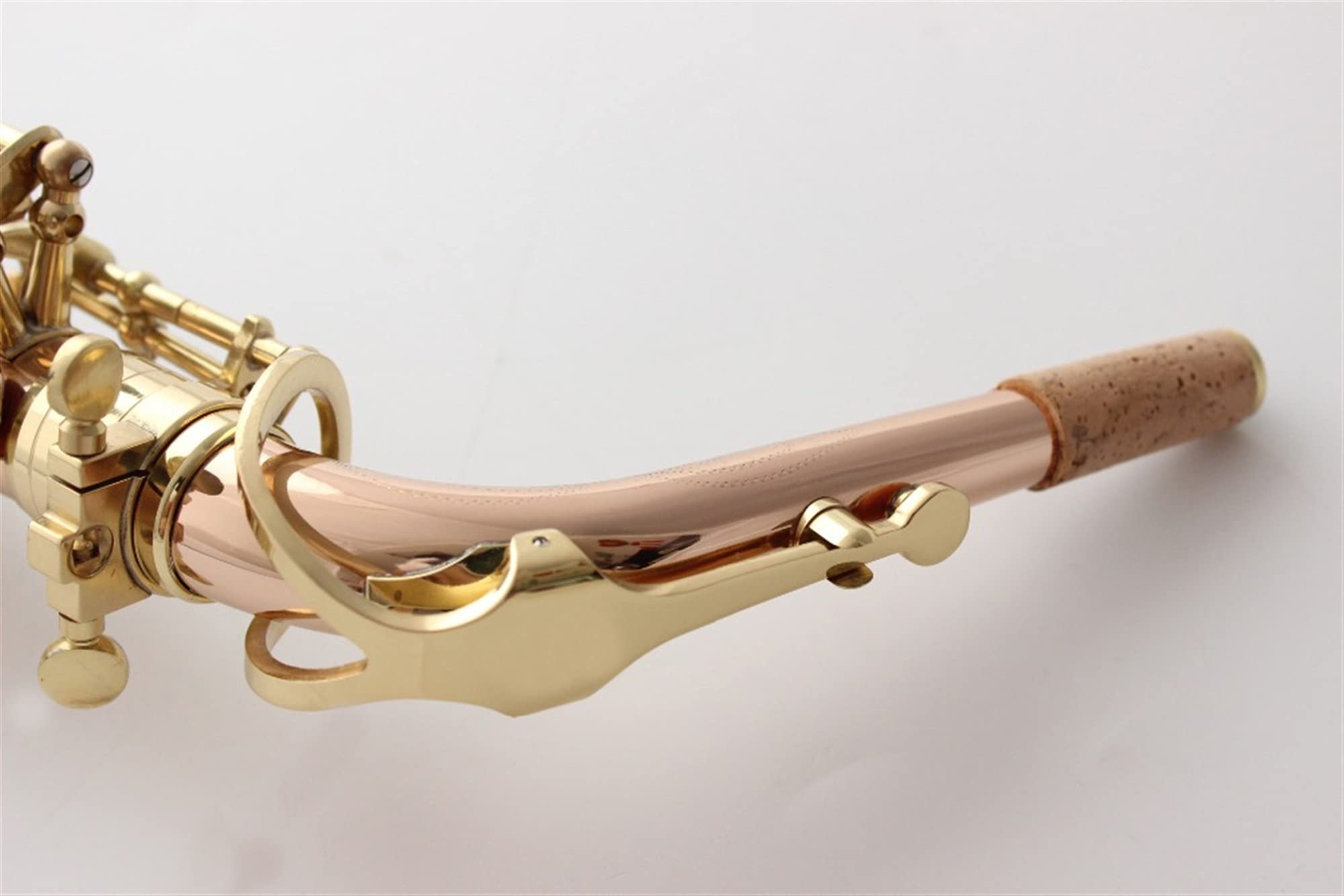 Set di Sassofono Laccato in Oro Curvo Soprano Sax Bocchino Reeds Collo Accessori per Strumenti Musicali